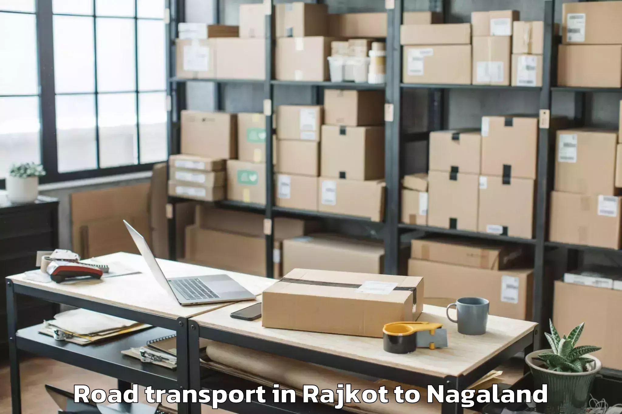 Affordable Rajkot to Longkhim Road Transport